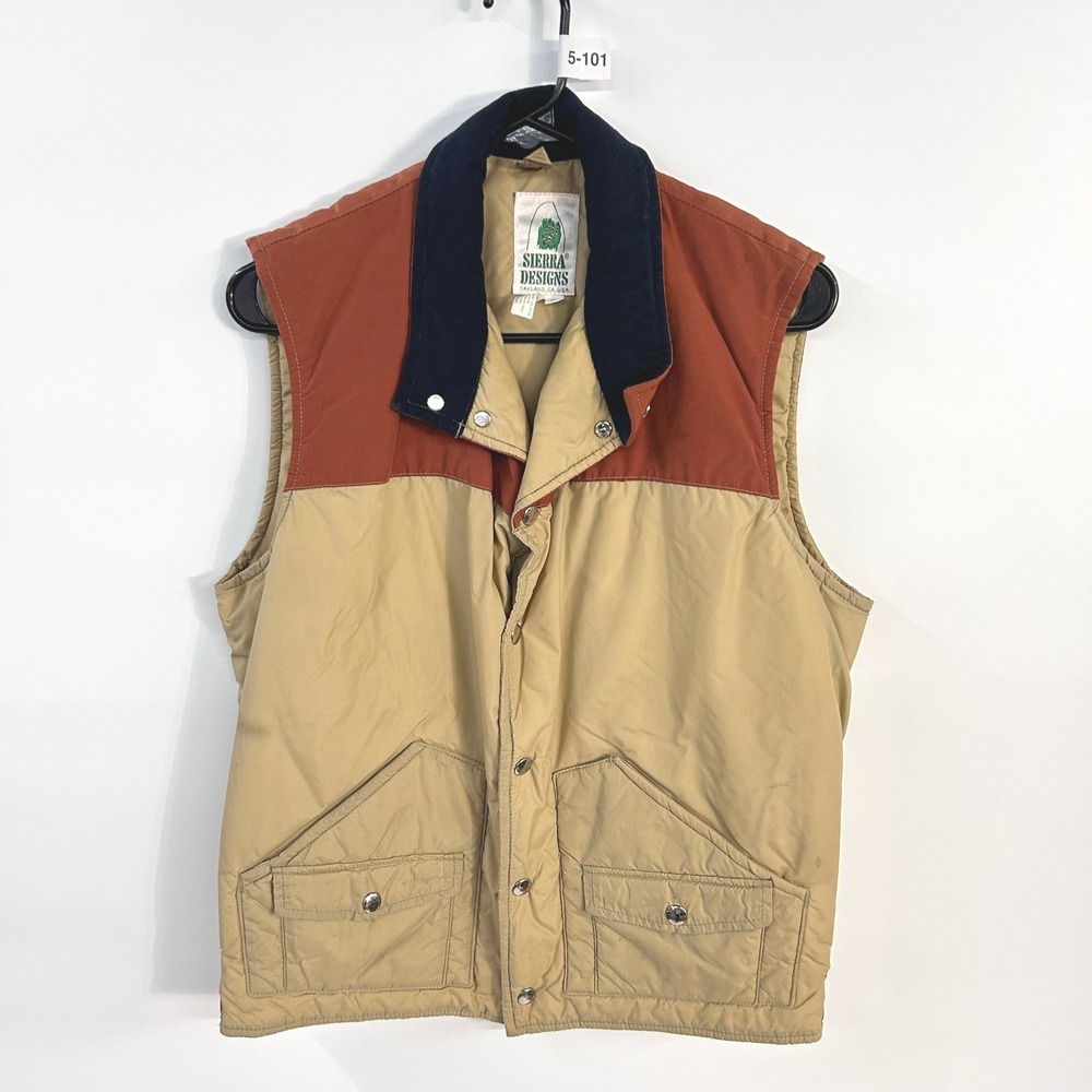 Vintage Sierra Designs Hunting Vest Medium Insulated Fishing Gorpcore USA